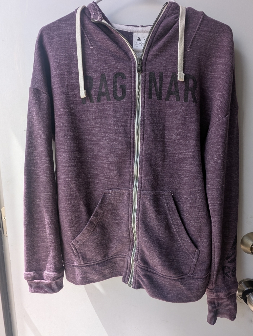 Ragnar Zip-Up Hoodie in Heather Plum